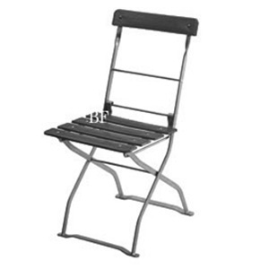 Biergartenstuhl blau weiß (starke Gebrauchsspuren) 